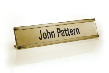 Desk name plates