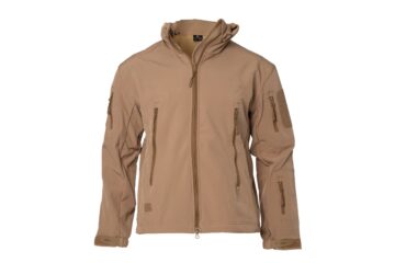 Giacca in softshell di colore sabbia