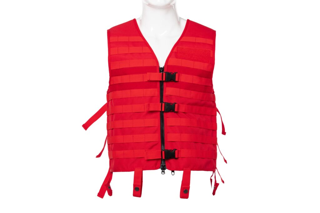 Gilet da intervento Molle rosso segnaletico