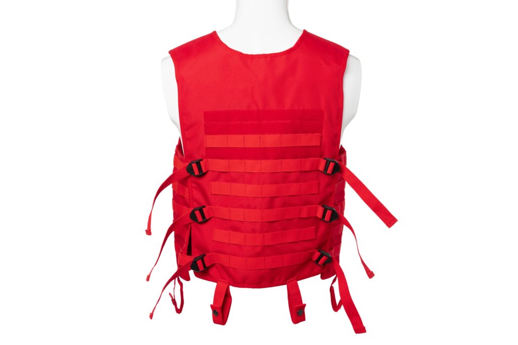 Gilet da intervento Molle rosso segnaletico