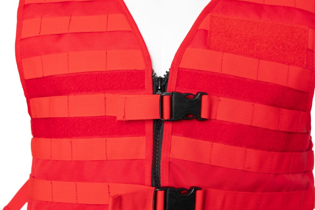 Gilet da intervento Molle rosso segnaletico