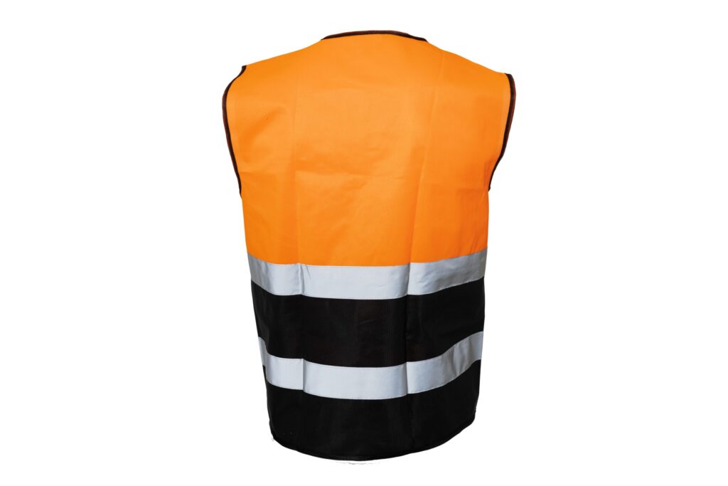 Gilet fonctionnel noir orange