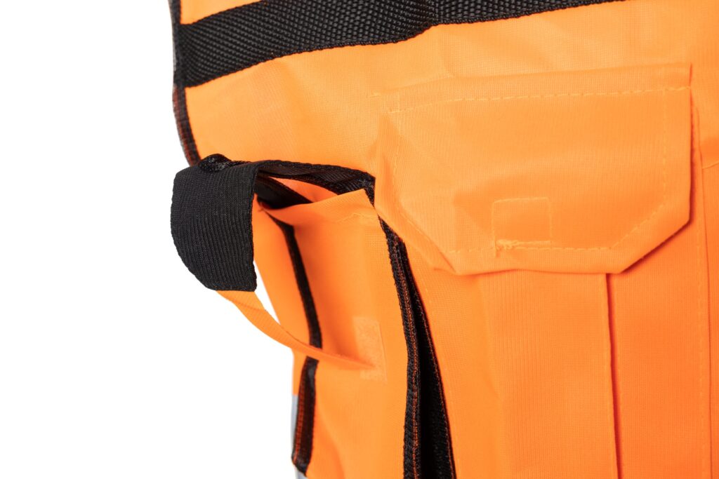 Gilet fonctionnel noir orange